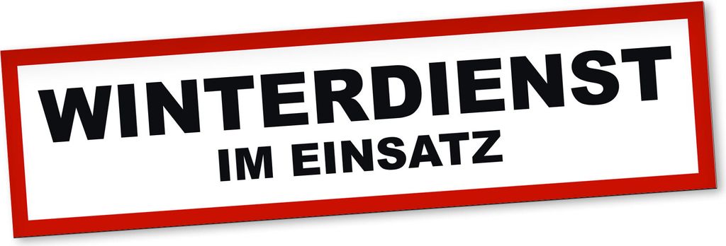 PantherPixel Winterdienst Im Einsatz Magnetschild Auto Streufahrzeug Magnetfolie Geschenkidee 30 x 8 cm REFLEKTIEREND