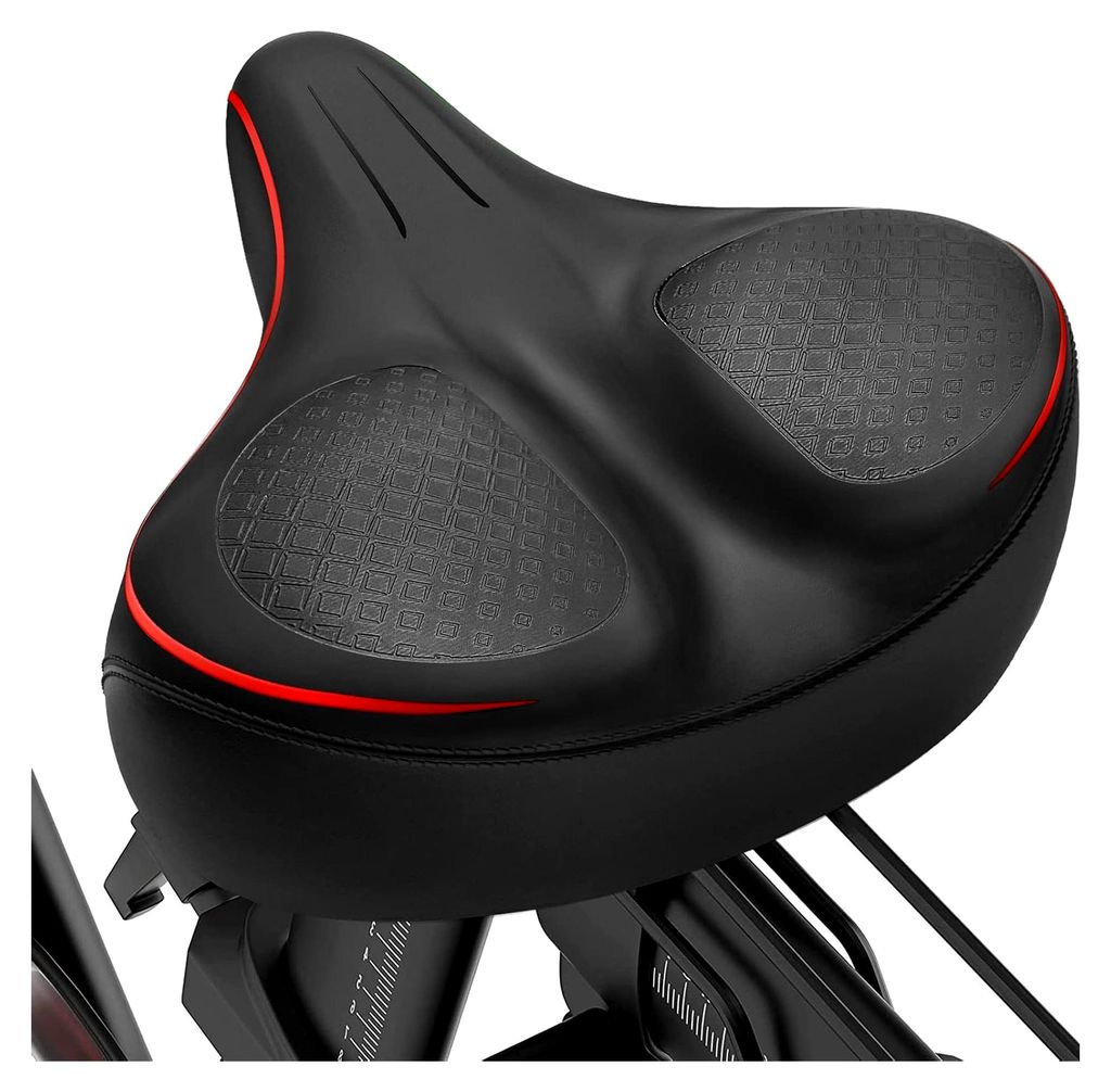 Übergroßer Fahrradsitz, breiter Fahrradsattel mit Memory-Schaum, weiche Polsterung für Peloton-Bike, universell passend für die meisten Fitness...