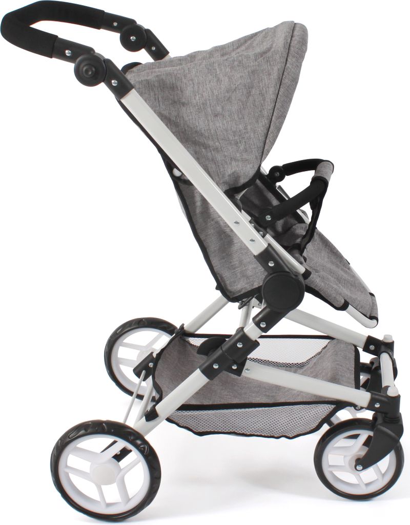 Fides Kombi Puppenwagen grau für Puppen 3in1 - Grau Produktbild 3