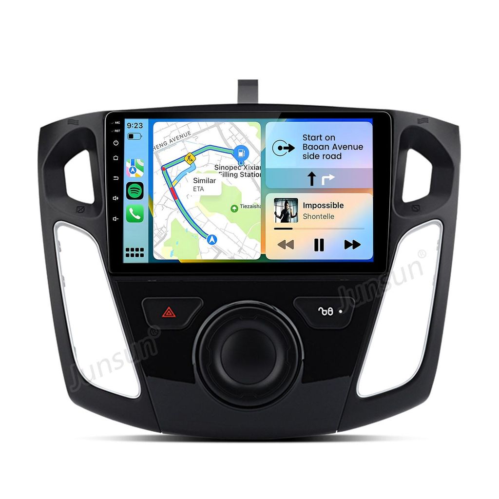 Hexinex Android 15 Autoradio für Ford Focus 3 (2011–2019) 9 Zoll WIFI, 2GB+64GB, 4-Kern, GPS, CarPlay