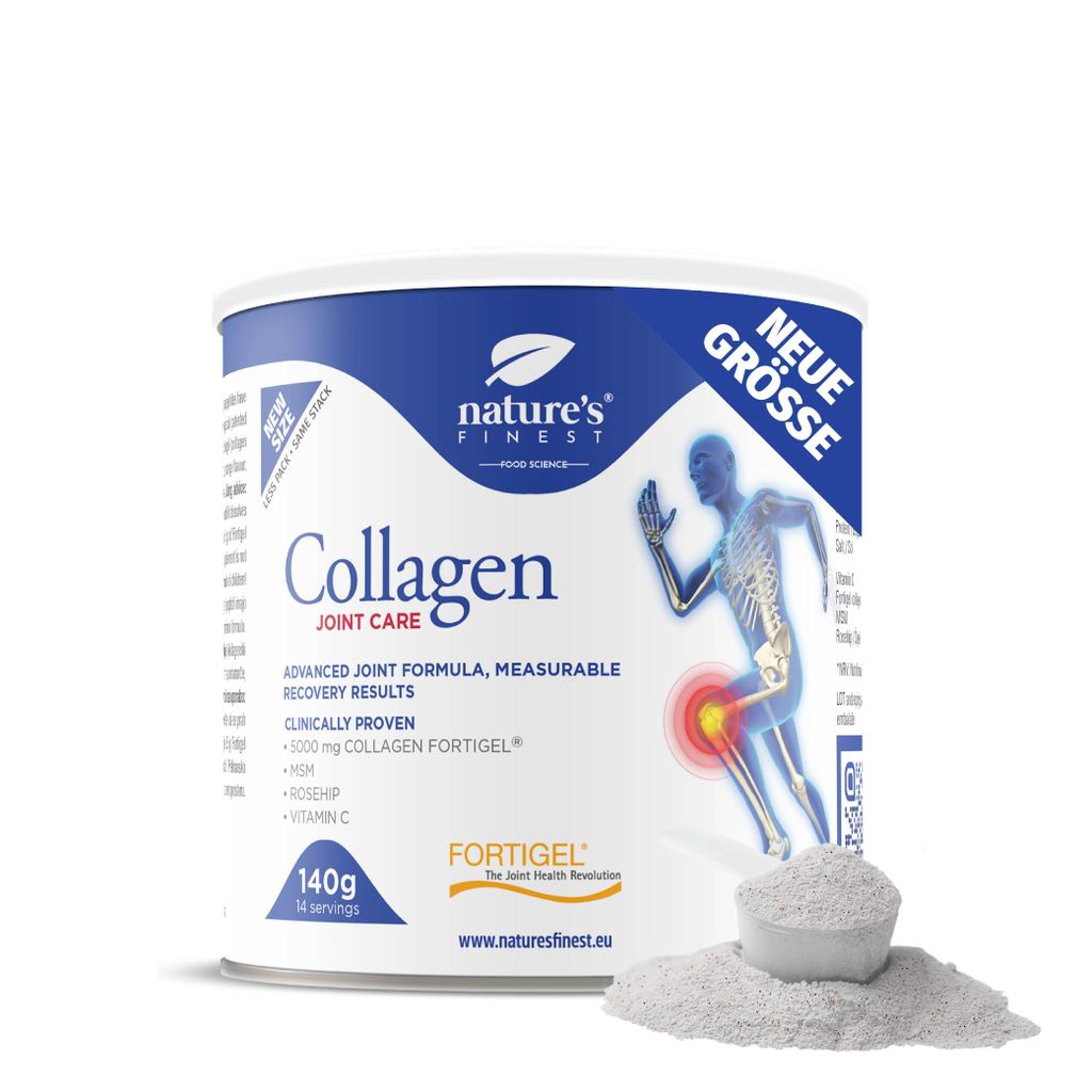 JointCare Collagen für Gelenke und Muskeln - mit Kollagen, Fortigel, MSM & Vitamin C - Nature's Finest - 140 g