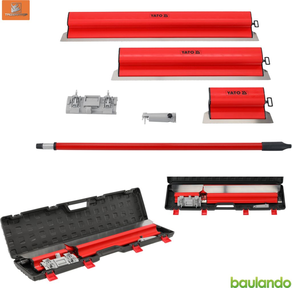 YATO Putzspachtel Set 5 Tlg. Feinspachteln Flächenspachtel Produktbild 