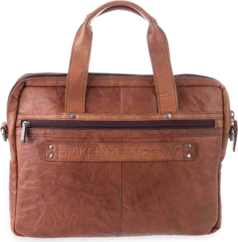 Spikes & Sparrow Businesstasche Damen, Herren 019699 cognac