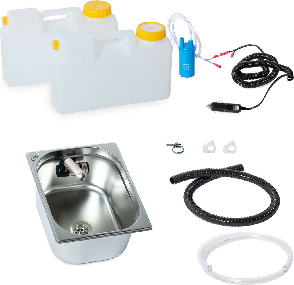 12V Miniküche Campingküche Technik Set Küchenblock Bausatz Caravan T2 T3 T4 T5