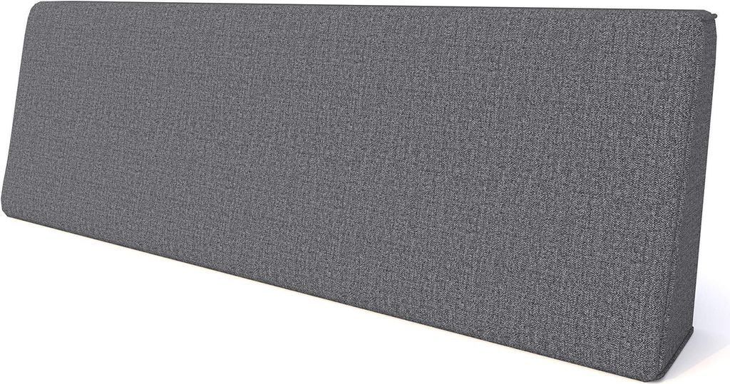 Pillows24 - Palettenkissen mit abnehmbarem Bezug - Rückenkissen | Polster für Europaletten 120x80 Sofa - Wasserfest - Outdoor/Indoor | Dunkelgrau