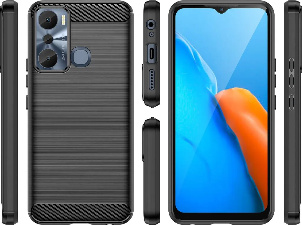 Custodia KARBON Infinix Hot 20i Nero - Protezione Blindata Anti-Urto - 3