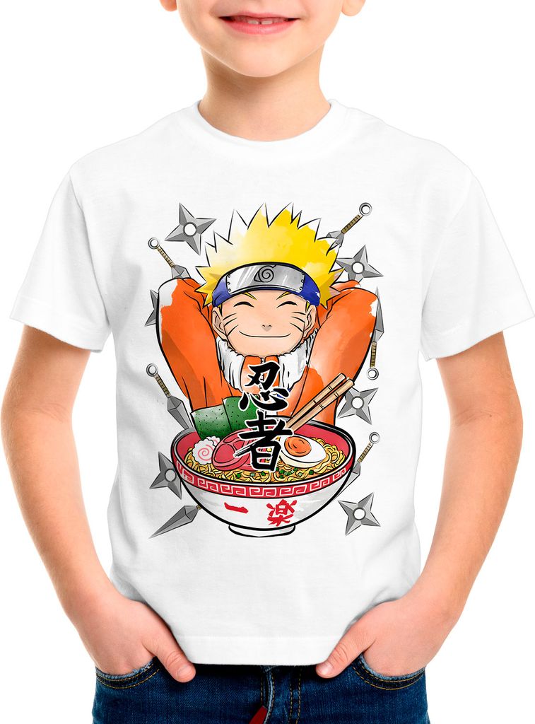 style3 Ninja Ramen Kinder T-Shirt ninja anime manga cosplay