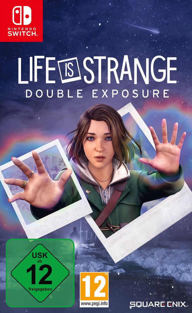The cover art for the video game Life is Strange: Double Exposure, featuring a young woman reaching out with her hands.