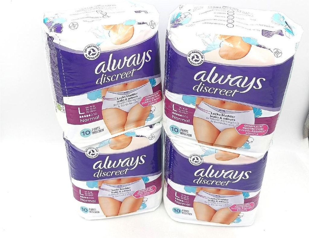 Always Discreet Inkontinenz Slips Damenpflege Unterwäsche Produktbild 