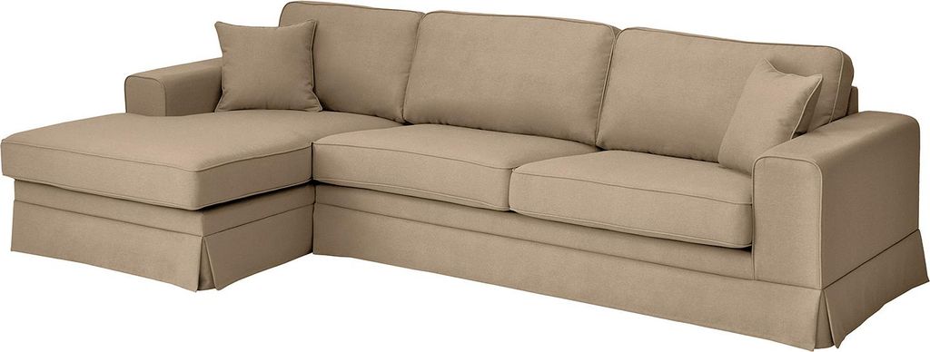 ECKSOFA mit Husse - Longchair, Webstoff