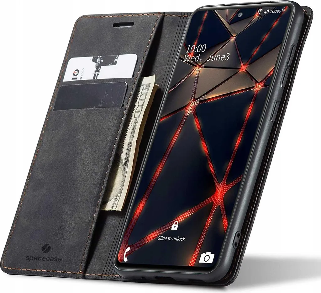 Custodia Galaxy S20 FE SPACECASE: Portafoglio Smart Nero per la City