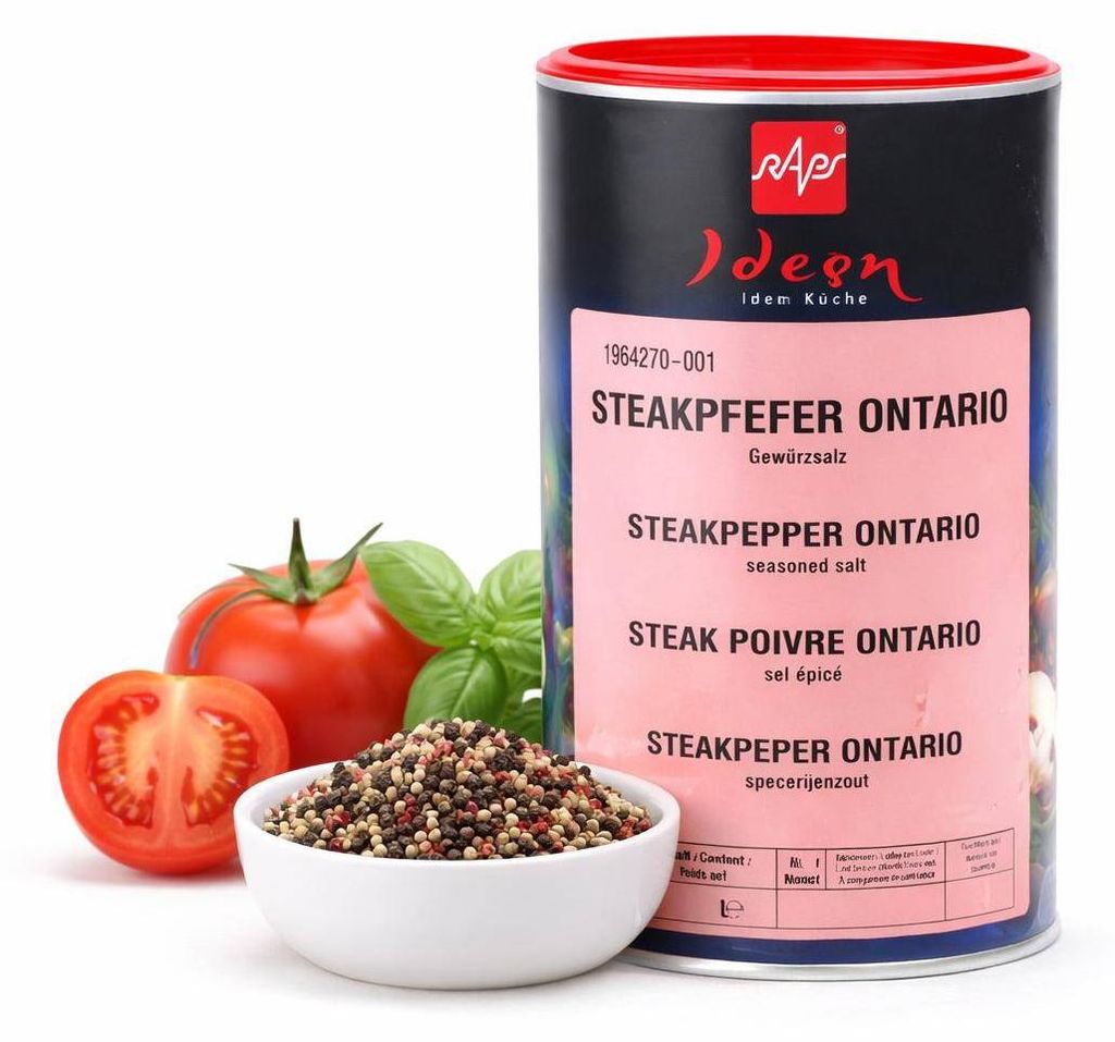 Colza - Pepe per bistecche Ontario, lattina da 600 g Immagine del prodotto 