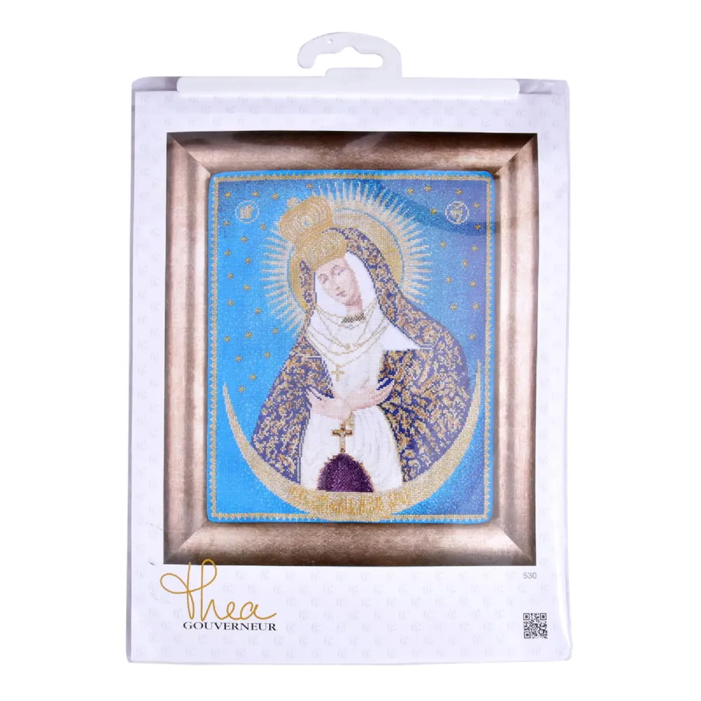 Kit Ricamo Icona Madonna Porta dell'Aurora Thea Gouverneur Aida 18ct - 5