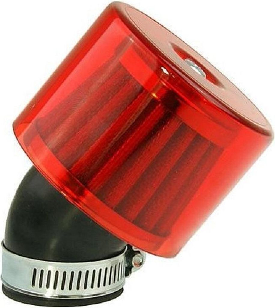 Luftfilter Air-System 45 Grad -35mm - rot Produktbild 