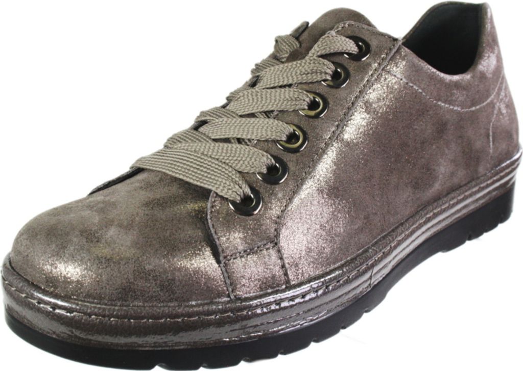 Semler Metall/Velour fango Sneaker Braun in Gr. 38