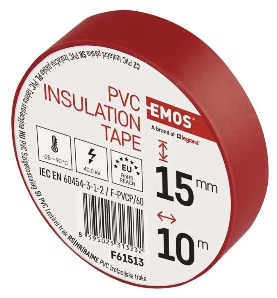 EMOS Izolačná páska PVC 15mm x 10m, červená F61513 Obrázok produktu 