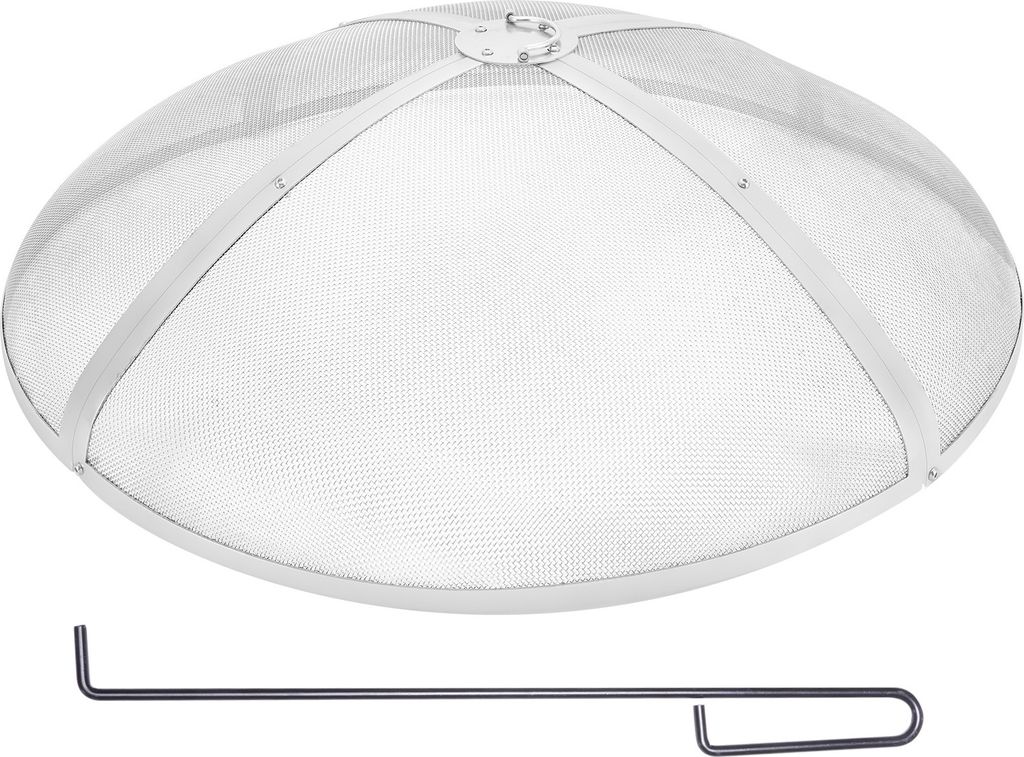 VEVOR Funkenfang für Feuerschalen φ914 x 245 mm Feuerstellengitter Funkenschutz Edelstahl Funkenhaube 2-mm-Maschenlöcher Feuerschale Funkenschut...