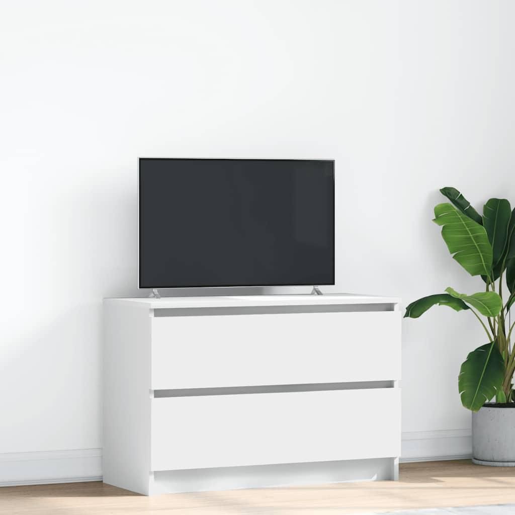 vidaXL TV skříňka bílá 80x35x54 cm materiál na bázi dřeva Obrázek produktu 