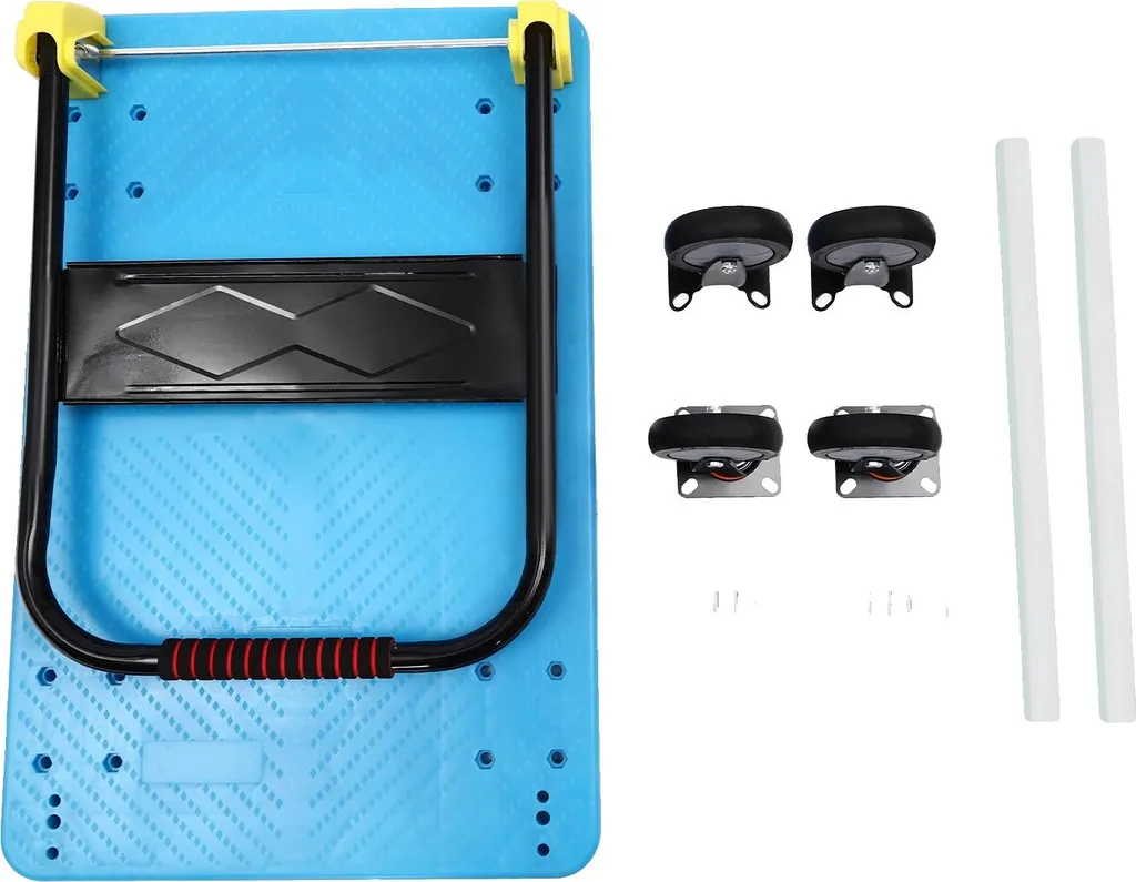 Chariot plateau pliable 400kg pour transporter sans effort ni mal de dos