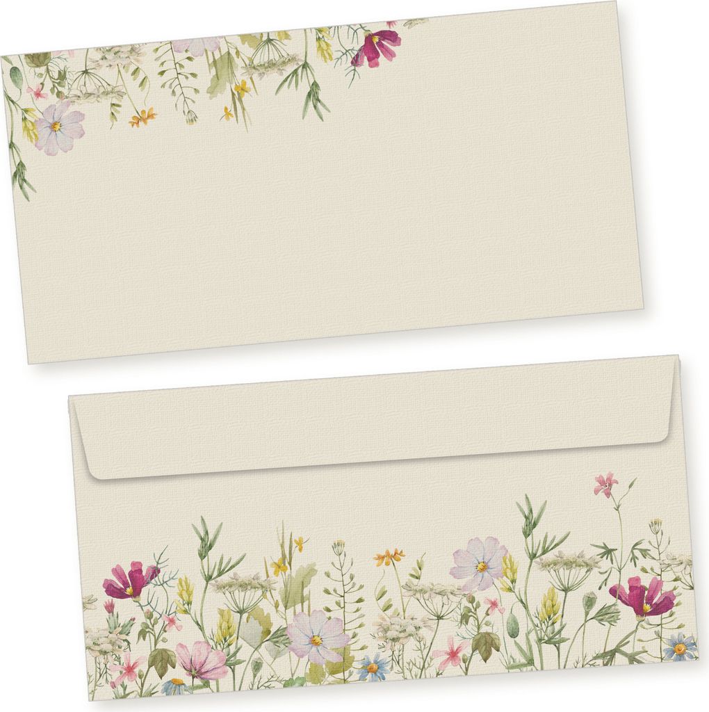 TATMOTIVE Wildblumen 25 Sets Briefpapier mit Umschläge, Produktbild 2