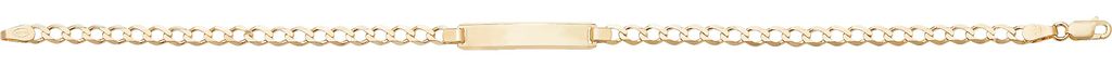Klassisches 9 Karat (375) Gold Mädchen - Armband - 16cm*4mm; TRS16301