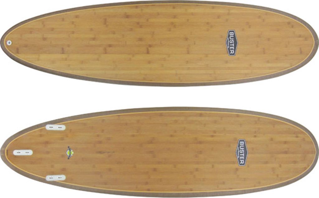 Buster Surfboard 6'2 Micro Egg TVC Bamboo, Größe:6'2'', Farben:no color