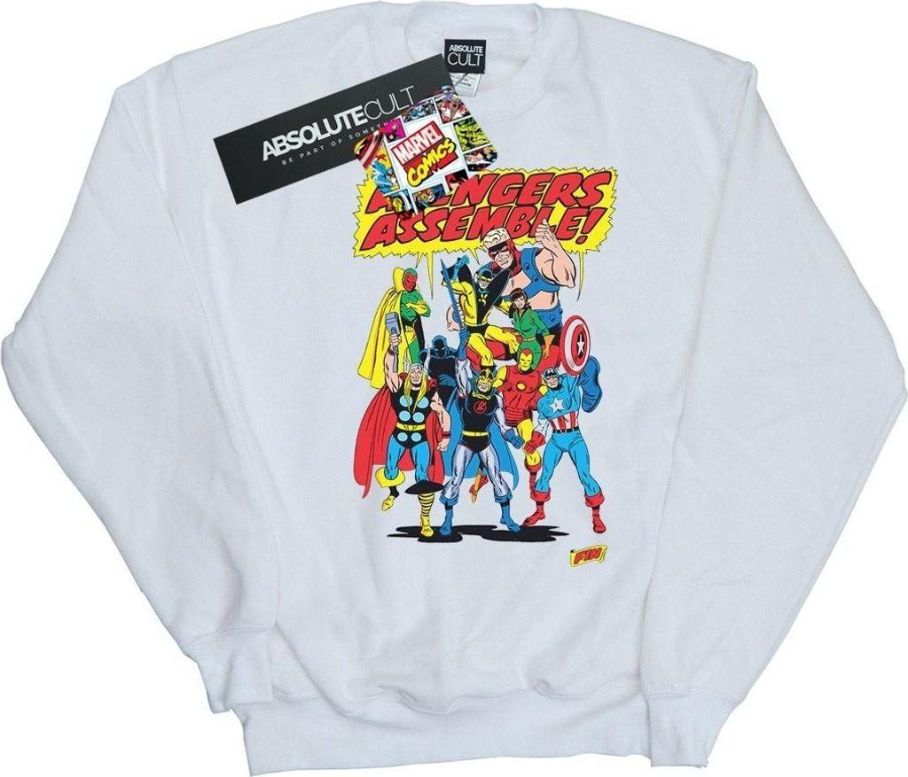 Marvel Comics - "Avengers Assemble" Sweatshirt für Herren BI49186 (XL) (Weiß)