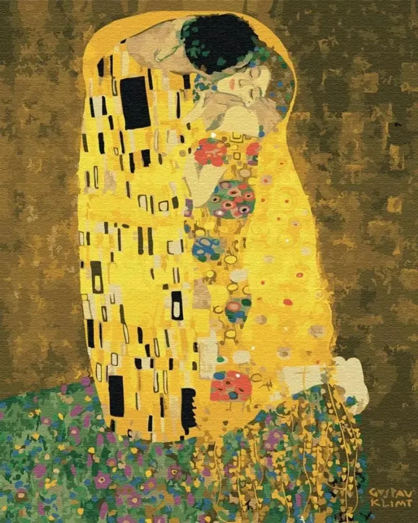 Cadeau Idéal Peinture par numéros 40x50 cm Reproduction Klimt Art
