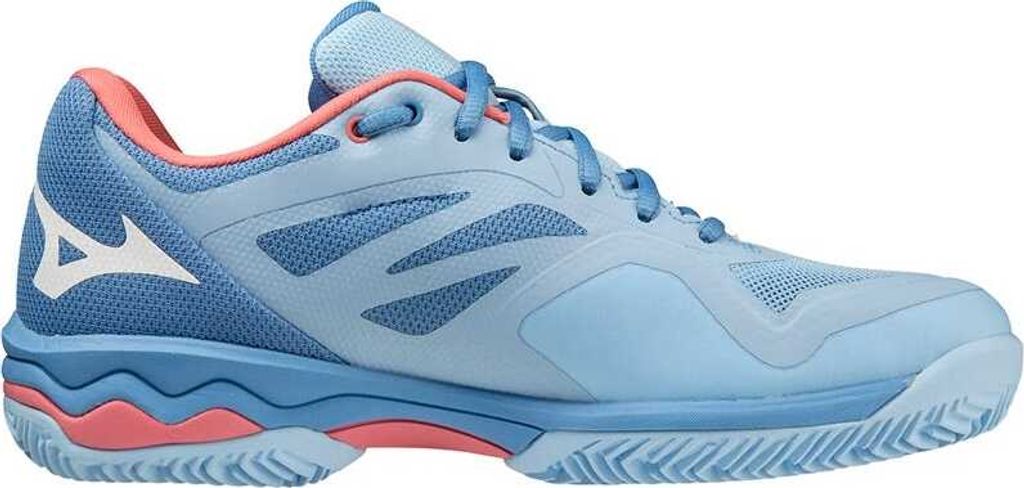 Mizuno Tennisschuh Padel Wave Exceed Light CC Damen Blau Pink
