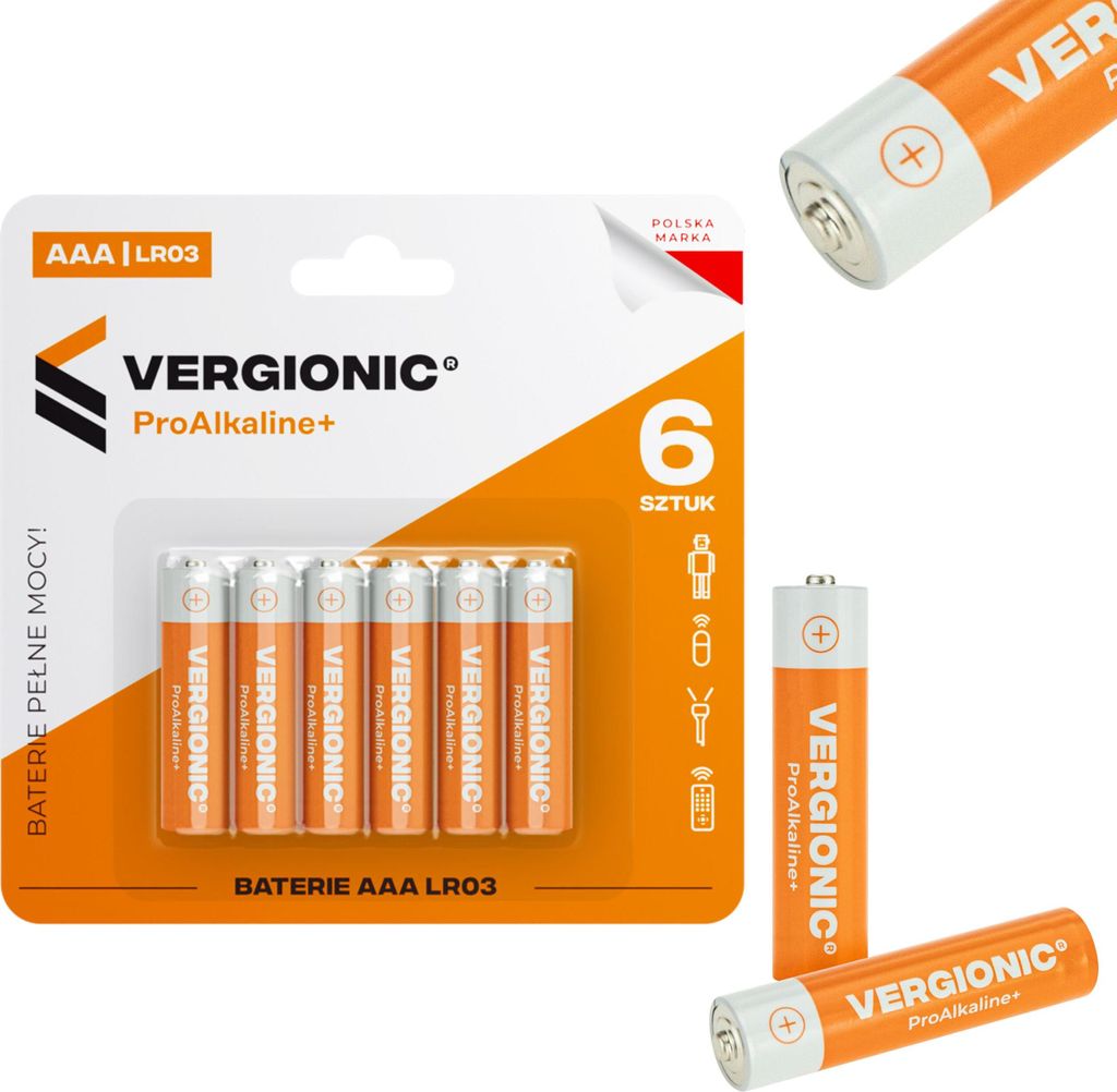 Alkaline-Batterien 6 Stück AAA R03 Universal