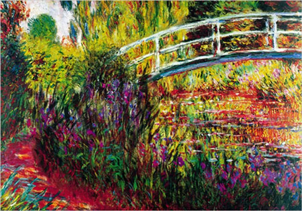 Claude Monet Le Pont Japonais Impression d'Art 100x70 cm Toile Déco