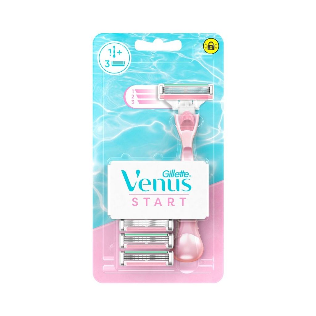 Venus Start Rasierer + 3 Köpfe Produktbild 