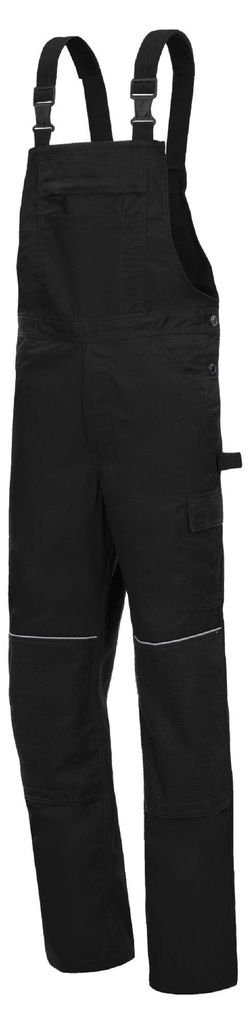 Arbeitshose Nitras Motion Tex Light Latzhose | schwarz | 245 g/qm | Gr.62
