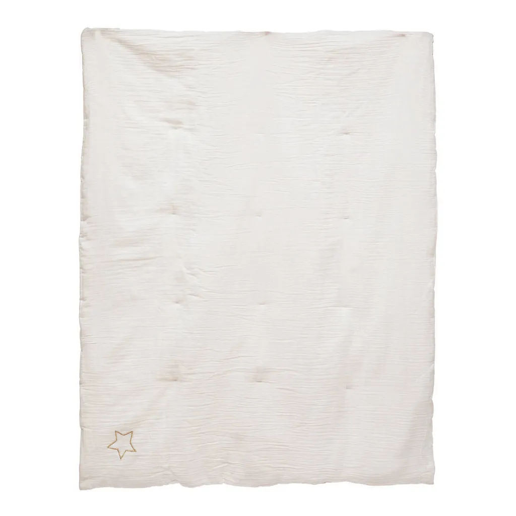 Couvre-lit enfant LILI en coton 100 x 140 cm - Jeté de lit doux rose