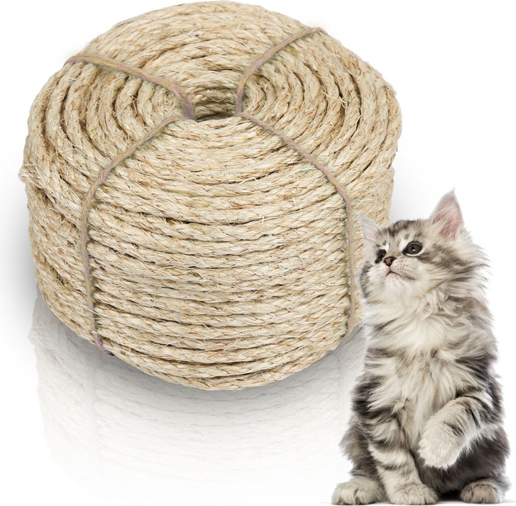 Produktbild von Sisalseil AGAVE 10mm 30m - Naturfaser Seil Für Katzen & DIY Projekte