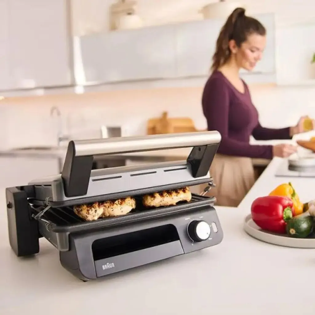 Gril de table polyvalent Braun MultiGrill 5 pour viandes et paninis - 9