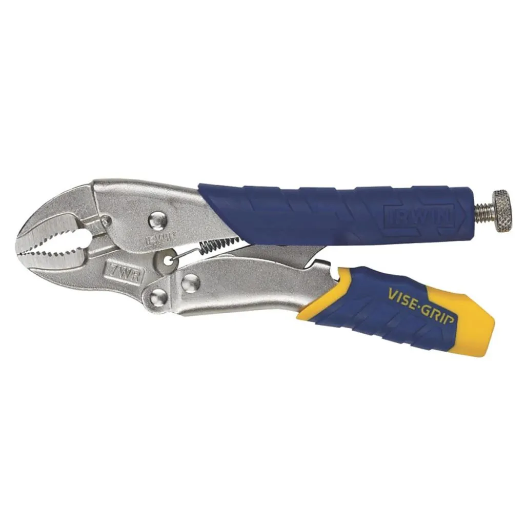 Pince de préhension inox 175 mm avec mâchoires larges de 38 mm max