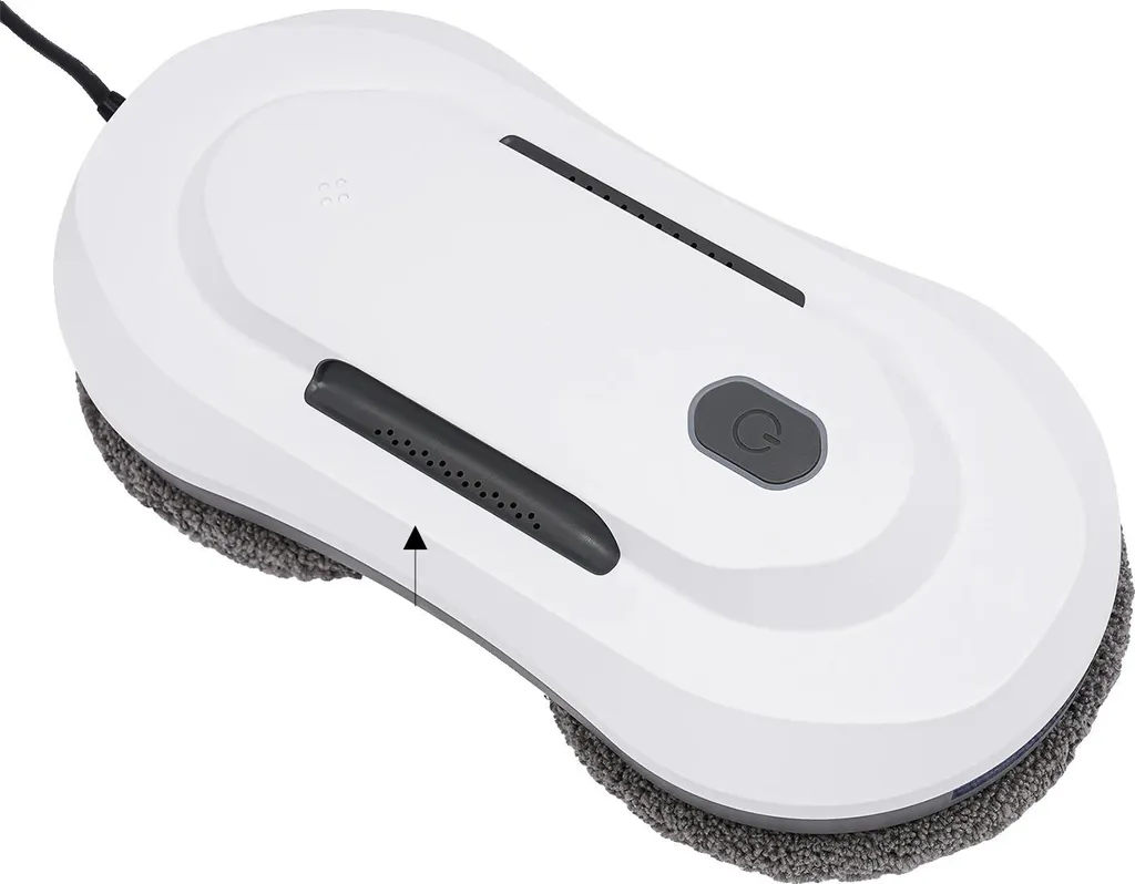 Robot lave-vitres blanc pour nettoyage facile des fenêtres en hauteur
