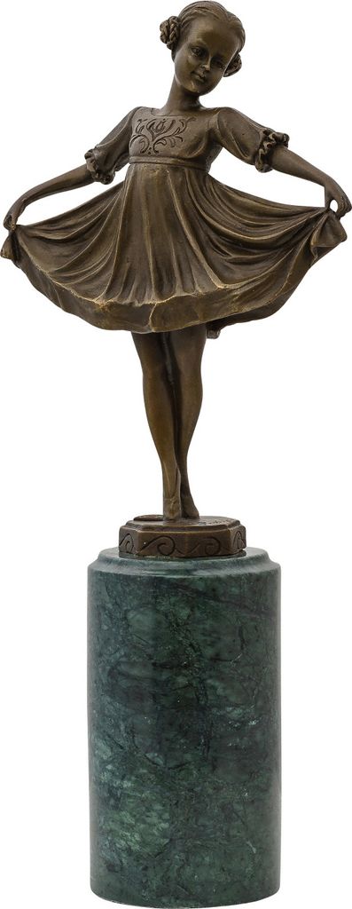 Bronzeskulptur nach Ferdinand Preiss (1882-1943) Bronzefigur Ballerina 32cm