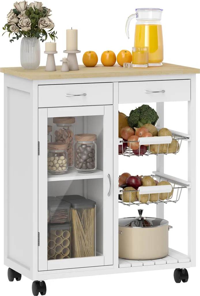 Desserte de Cuisine Mobile pour Organiser vos Ustensiles et Provisions