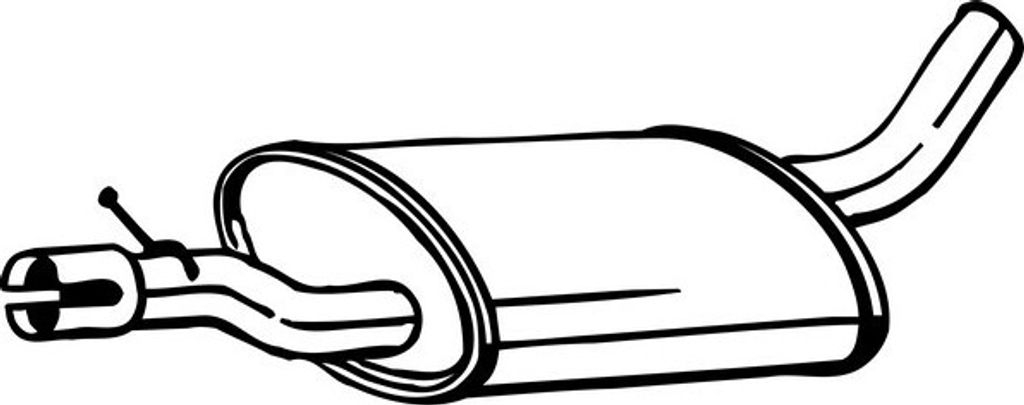 BOSAL 233-545 Mittelschalldämpfer Schalldämpfer für VW TIGUAN (5N) für AUDI Q3 (8UB, 8UG)