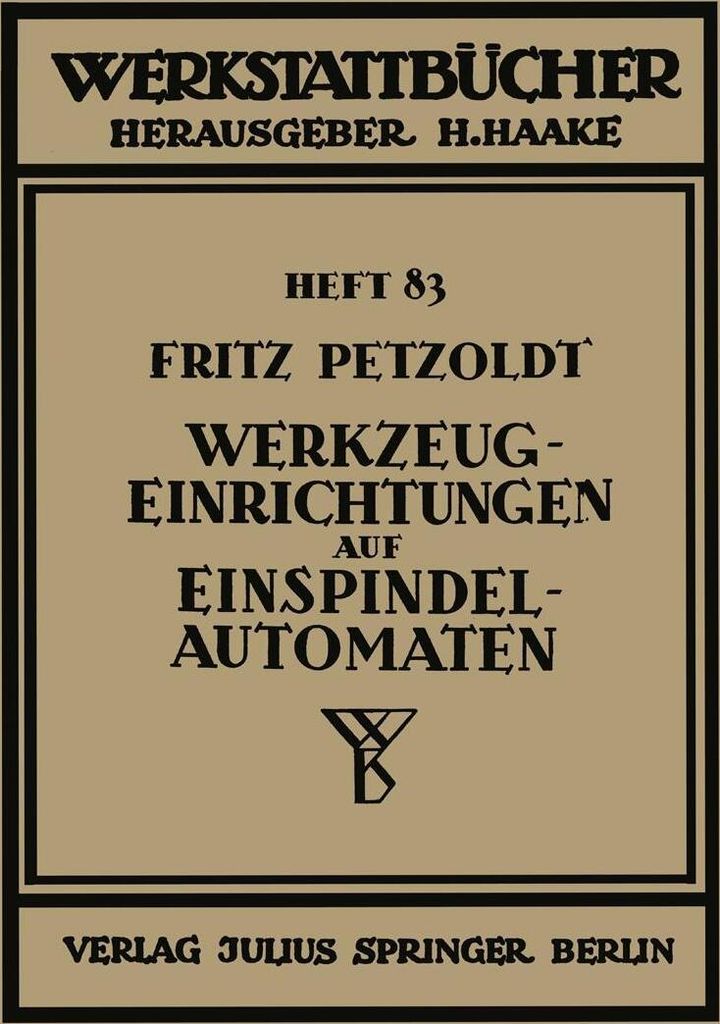 Werkzeugeinrichtungen auf Einspindelautomaten