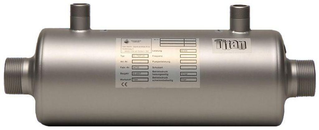 Dapra TWT Titan Wärmetauscher 84 kW Poolheizung Schwimmbadheizer