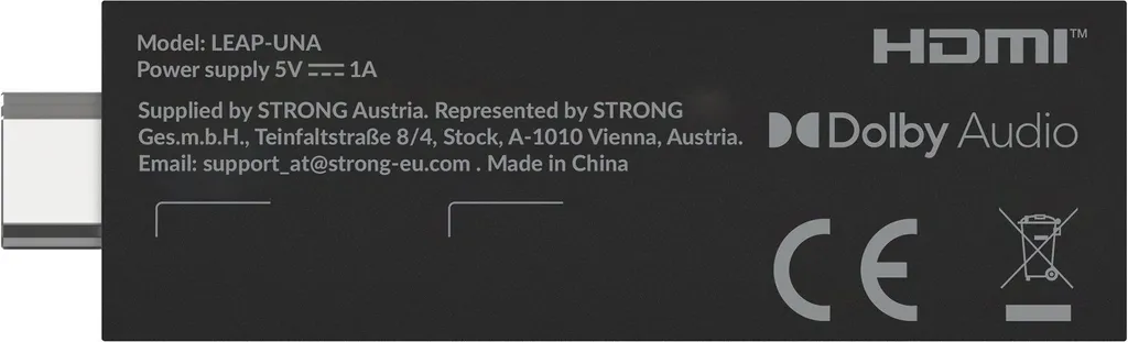 STRONG Leap-UNA Android TV Streaming Stick 4K UHD avec Google TV Intégré - 18