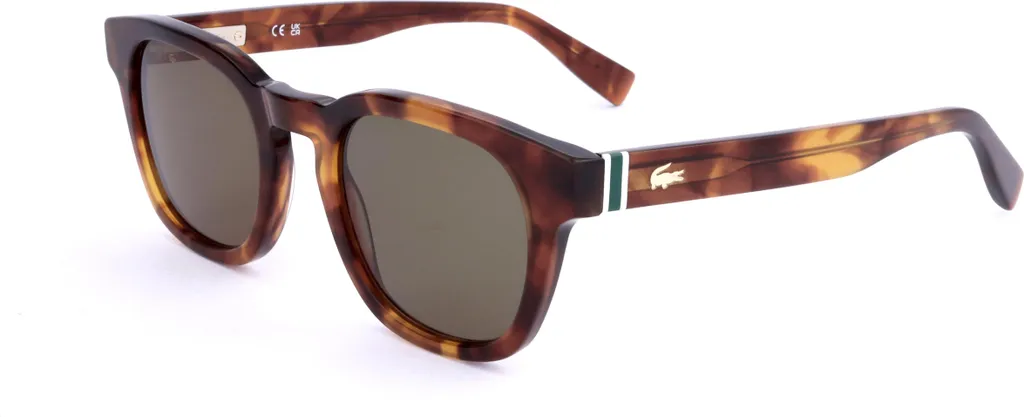 Lunettes Lacoste L6015S 218 Monture Écaille Blonde et verres unis 49mm