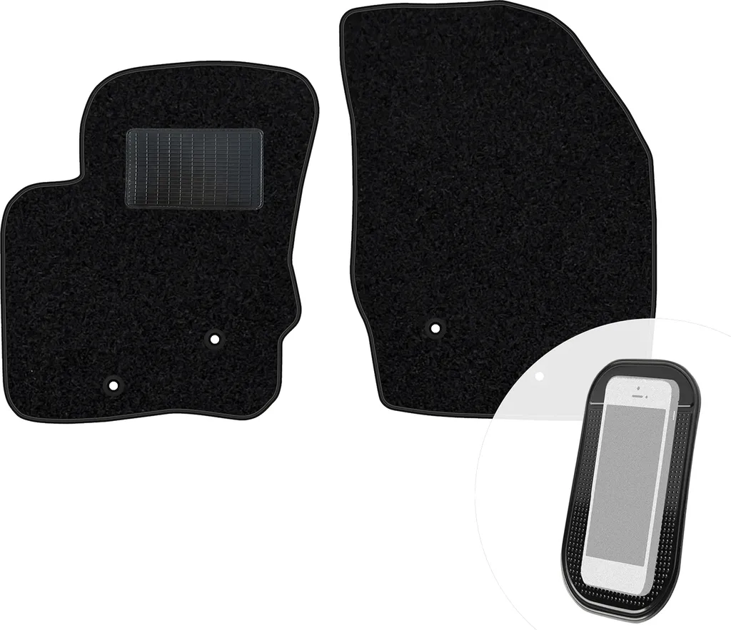 Tappetini Anteriori Volvo XC90 I 2002-2014 | Velours Nero moto-MOLTICO