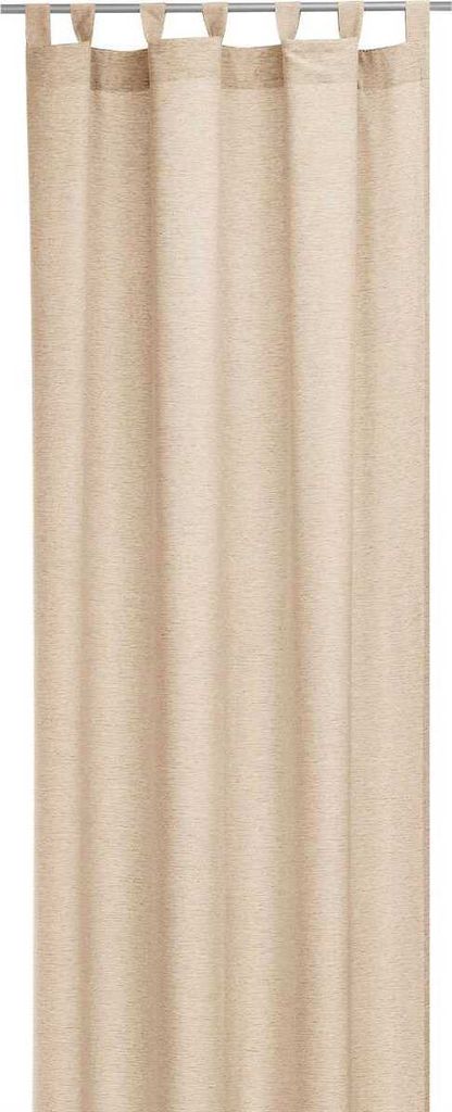 Gardine 140x245 cm mit Schlaufen in Beige, versch. Farben Produktbild 