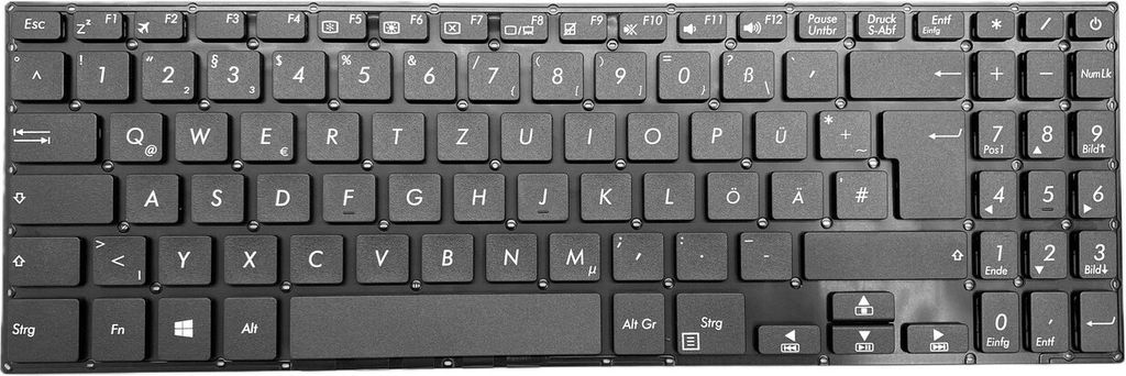 DEUTSCHE - Tastatur Keyboard kompatibel für Asus A570