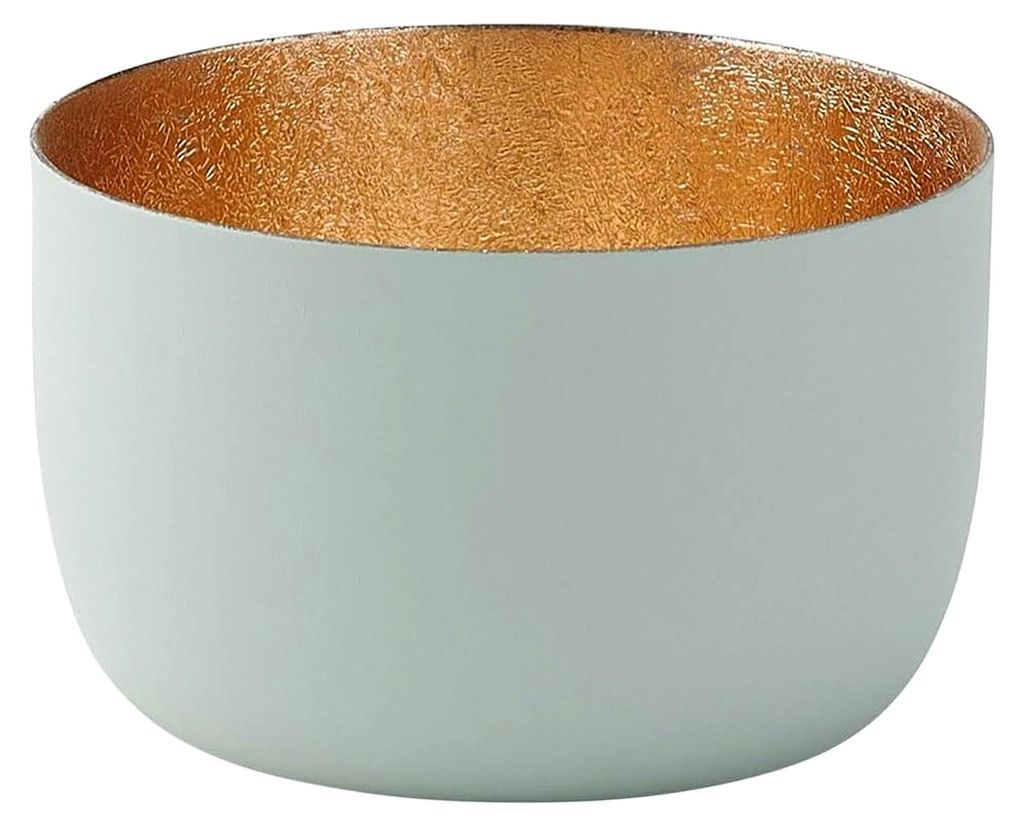 Windlicht Madras S, Teelichthalter, Kerzenhalter, Eisen, Pastellblau, 5 cm