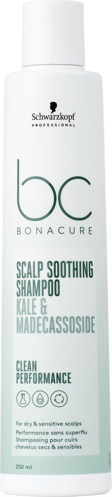 A product shot of a bottle of shampoo.